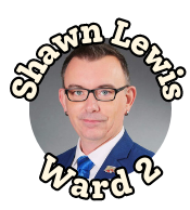 photo of Shawn Lewis with the label, "Ward 2"